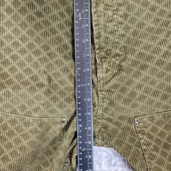 Lee Brooklyn Circus Jeans Men’s Size 34X32 Green Corduroy Double Knee Cowboy - Picture 14 of 16